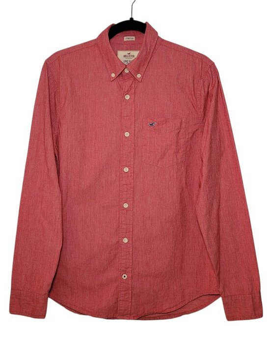 Hollister Other - Hollister Mens Button Down Shirt Epic Flex Heather Red Medium Coastal Preppy